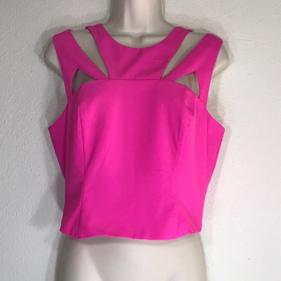 Mustard Seed Tops - Hot pink crop top